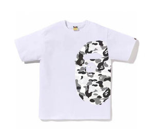 T-shirt Bvpe blanc, gris camo S
