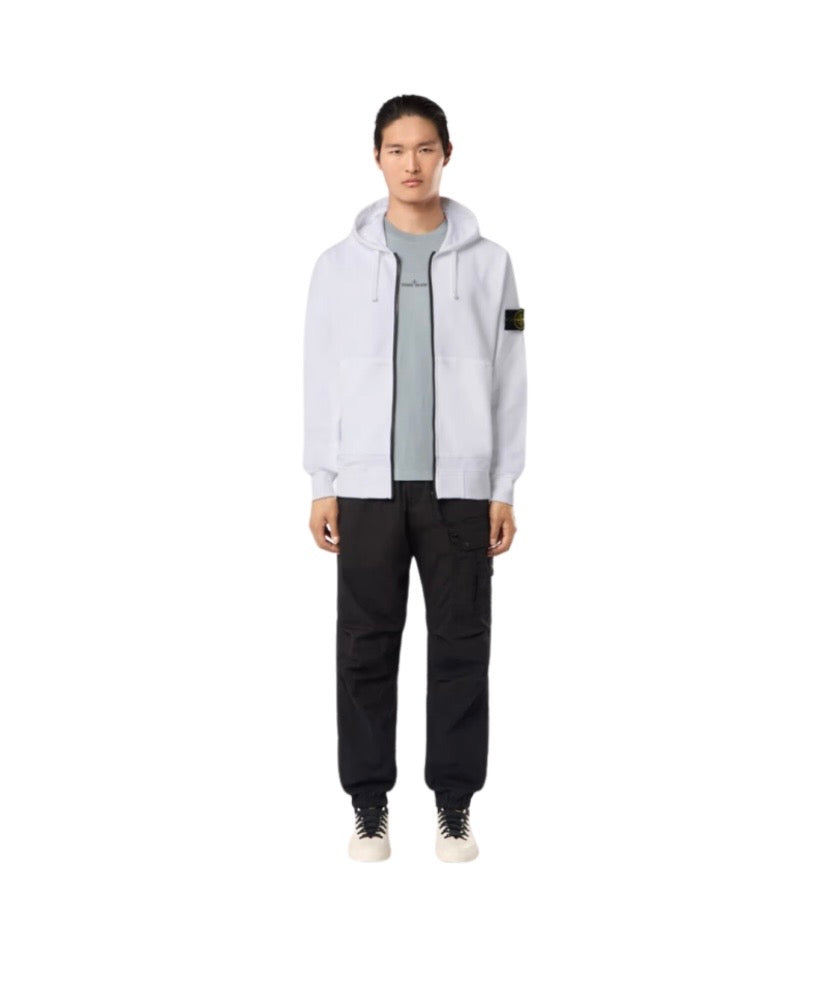 Sweat-shirt zippé à capuche STONE ISLANDE Color Blanc S