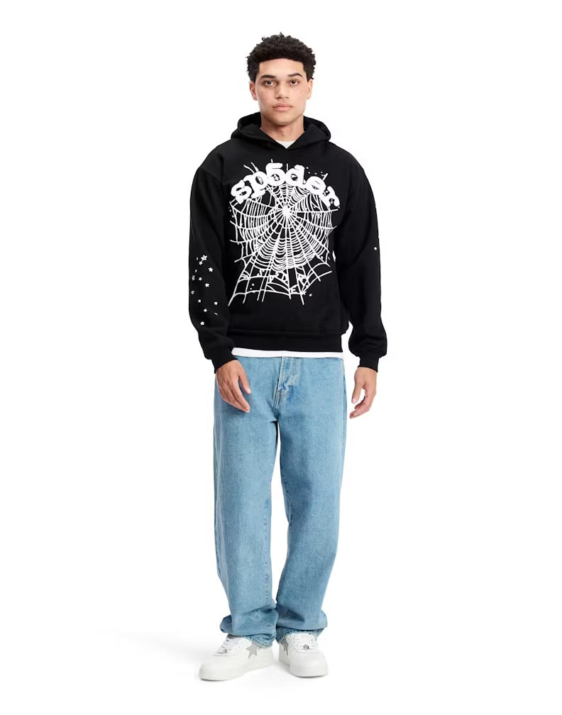Sweat à capuche Web OG Sp5der
Noir S