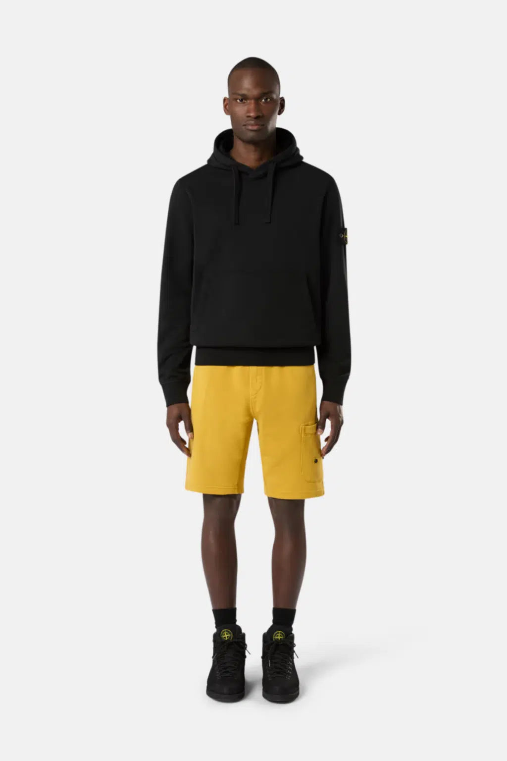 Sweat-shirt zippé à capuche STONE ISLANDE Color Noir S