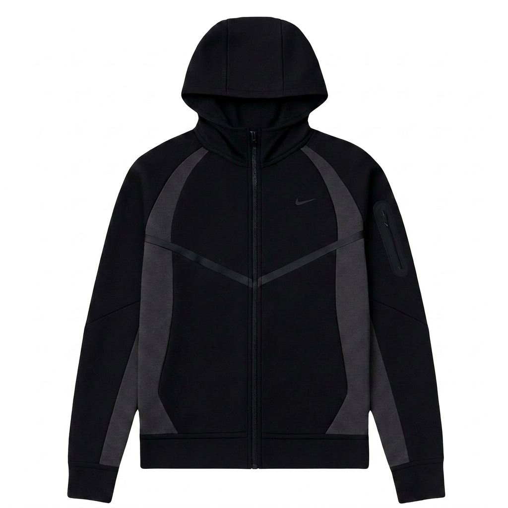 Nik tech fleece Windrunner noir et anthracite S