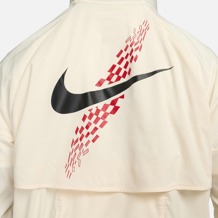 Veste de course Nik Repel Windrunner Crème