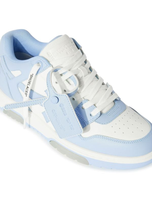 baskets Out-Off-Office en cuir blanc/bleu clair S