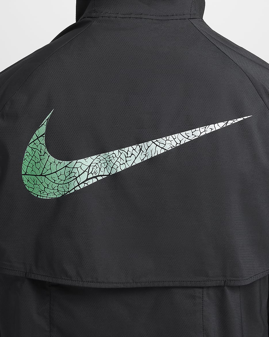 Veste de course Nik Repel Windrunner Noir