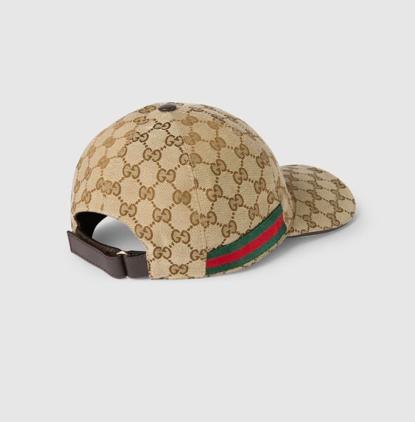 Casquette en toile GG avec des détails bande Web S