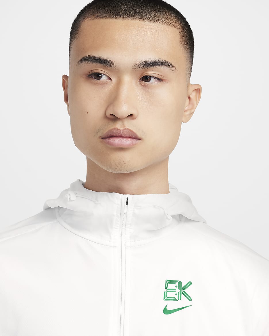 Veste de course Nik Repel Windrunner Blanc