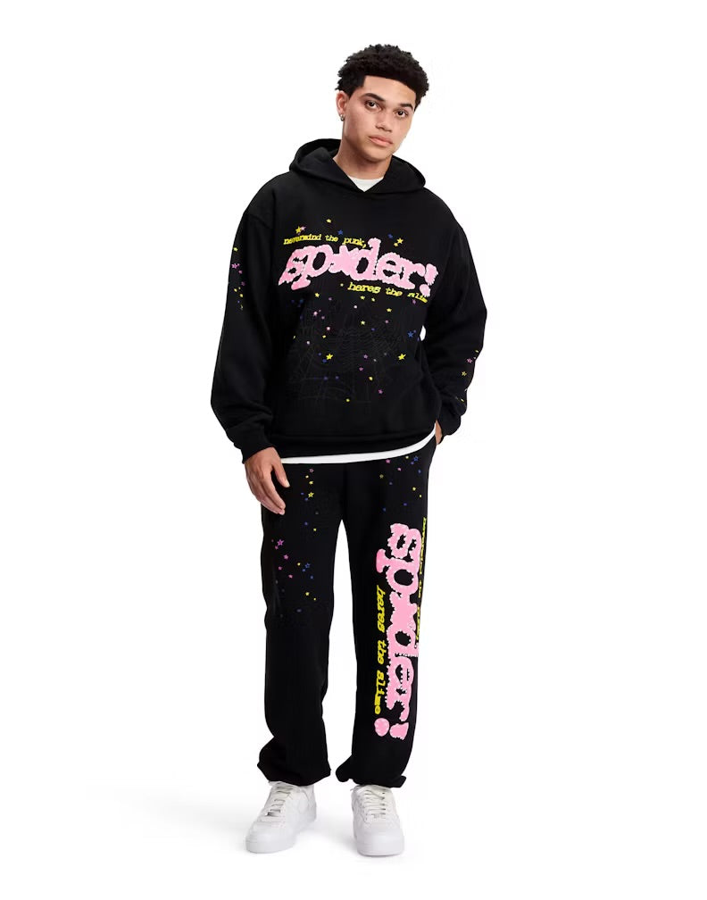 Sweat à capuche Sp5der P*NK V2 Noir S