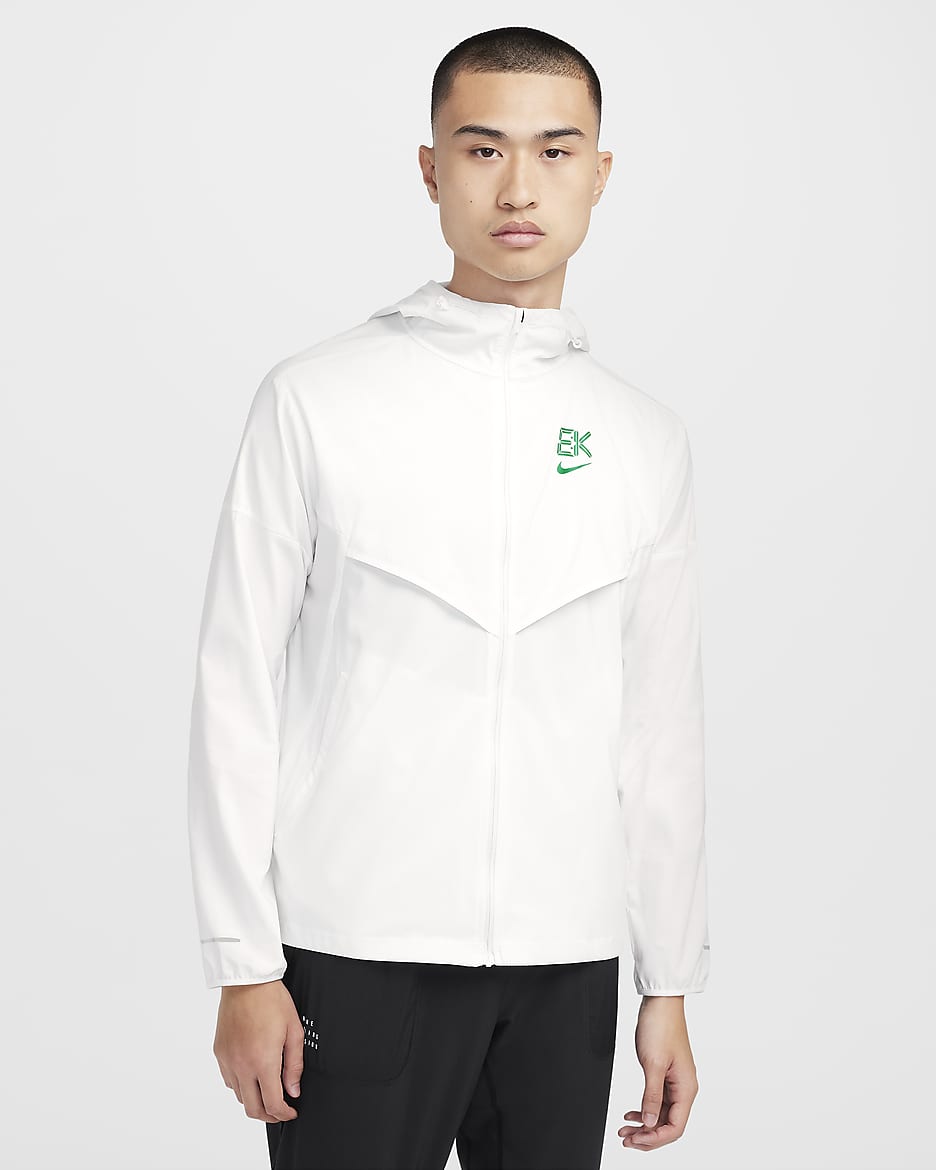 Veste de course Nik Repel Windrunner Blanc