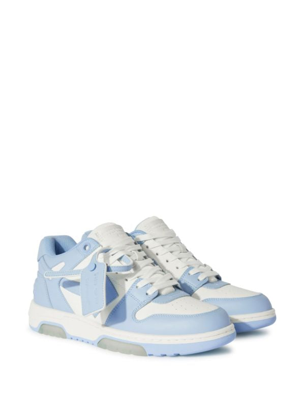 baskets Out-Off-Office en cuir blanc/bleu clair S