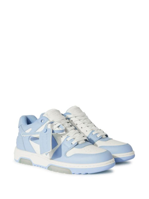 baskets Out-Off-Office en cuir blanc/bleu clair S