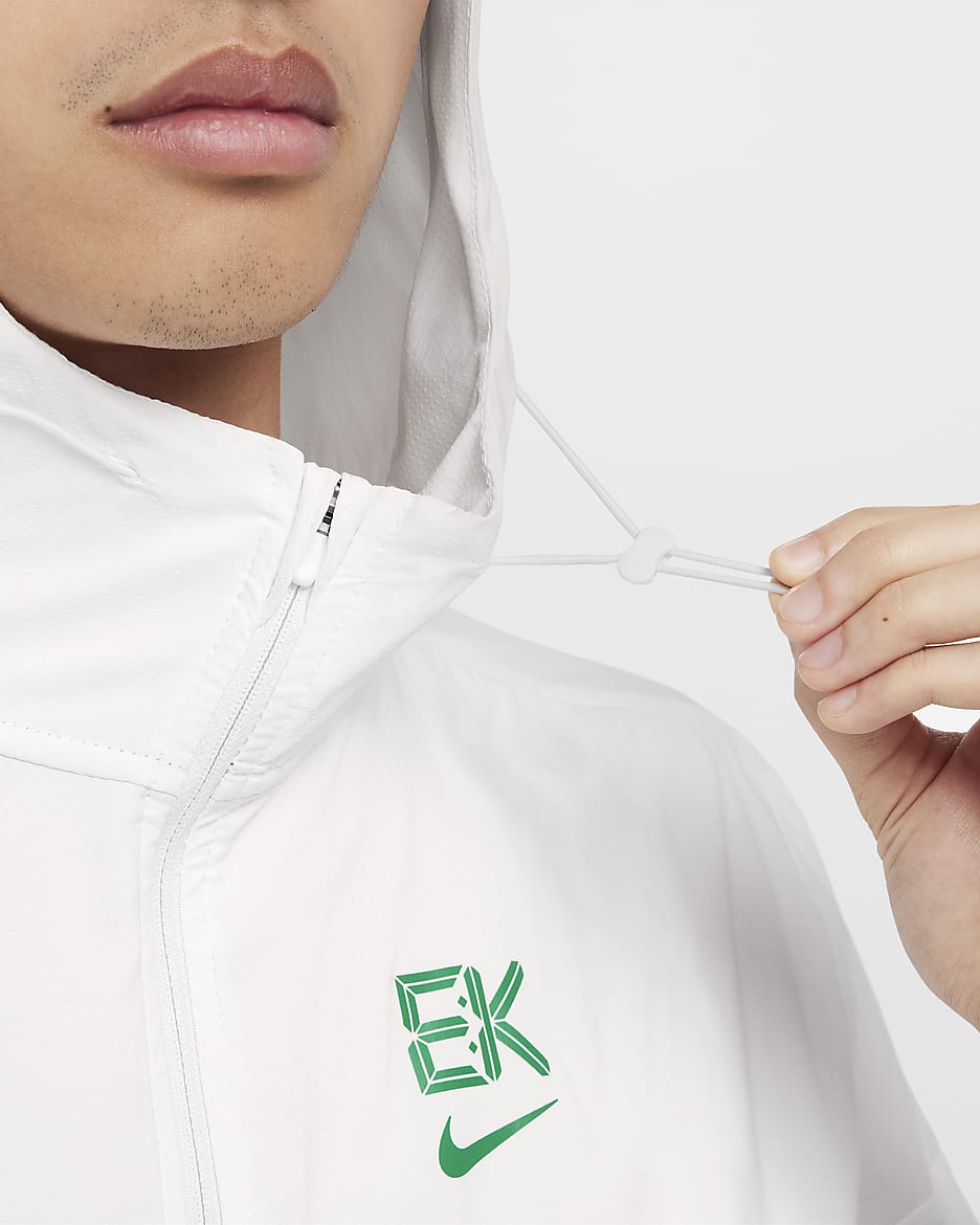 Veste de course Nik Repel Windrunner Blanc