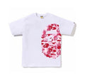 T-shirt Bvpe blanc, rose camo S