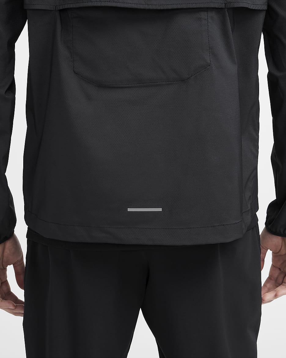 Veste de course Nik Repel Windrunner Noir