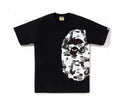 T-shirt Bvpe noir, gris camo S