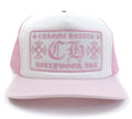 Casquette à broderies Chrome Hearts rose S