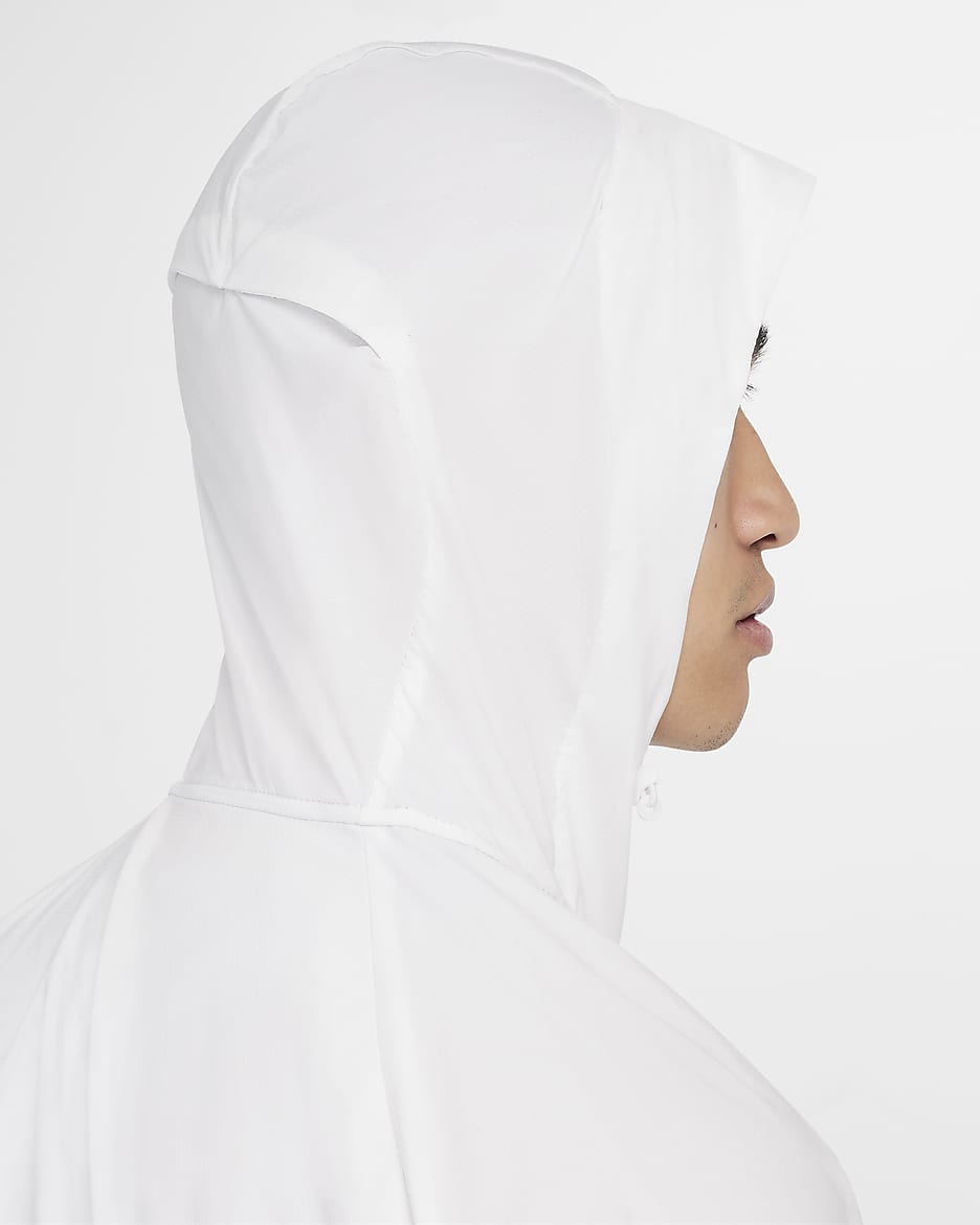 Veste de course Nik Repel Windrunner Blanc