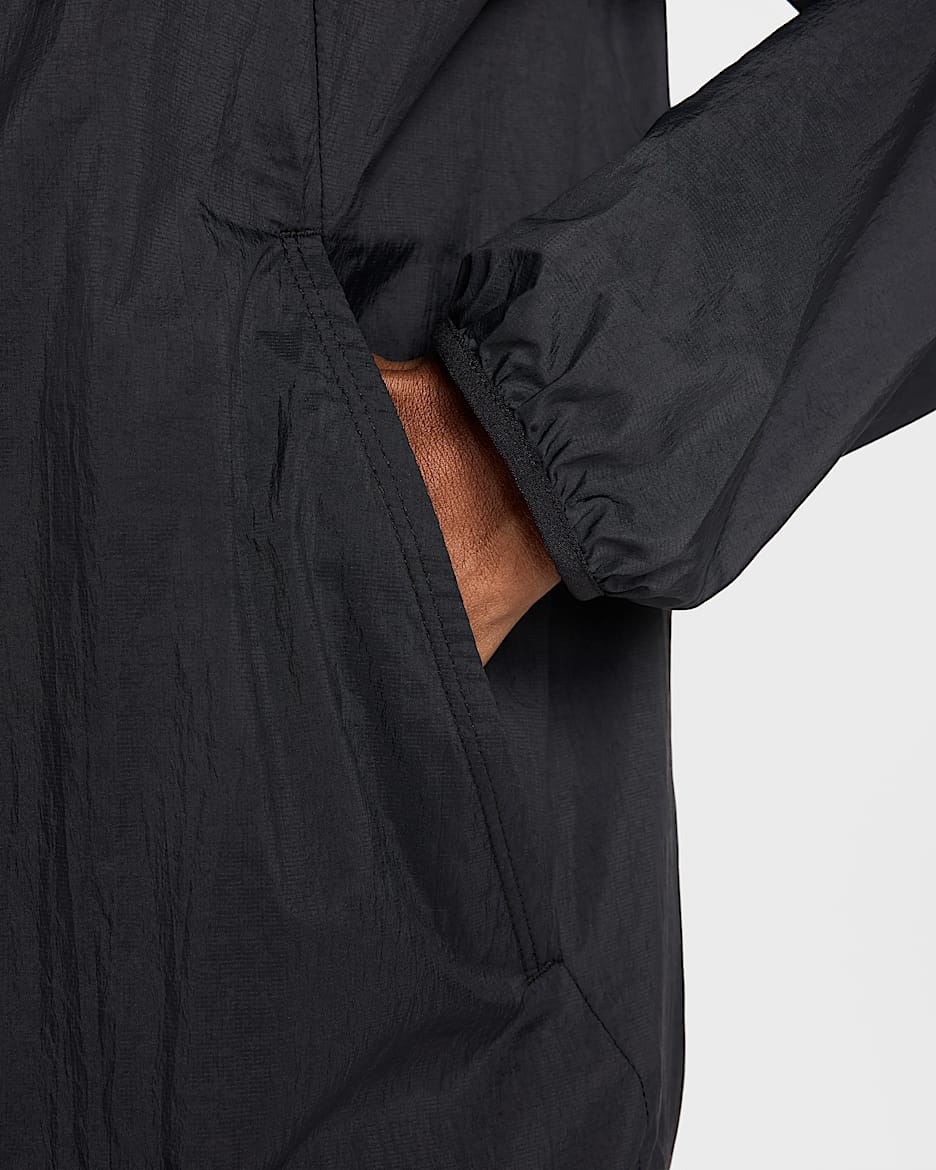 Nik Stride Veste de running déperlante anti-UV Color Noir pour homme