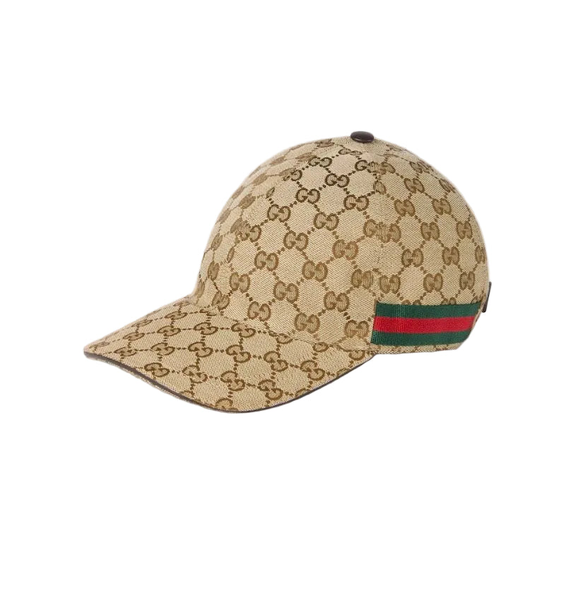 Casquette en toile GG avec des détails bande Web S