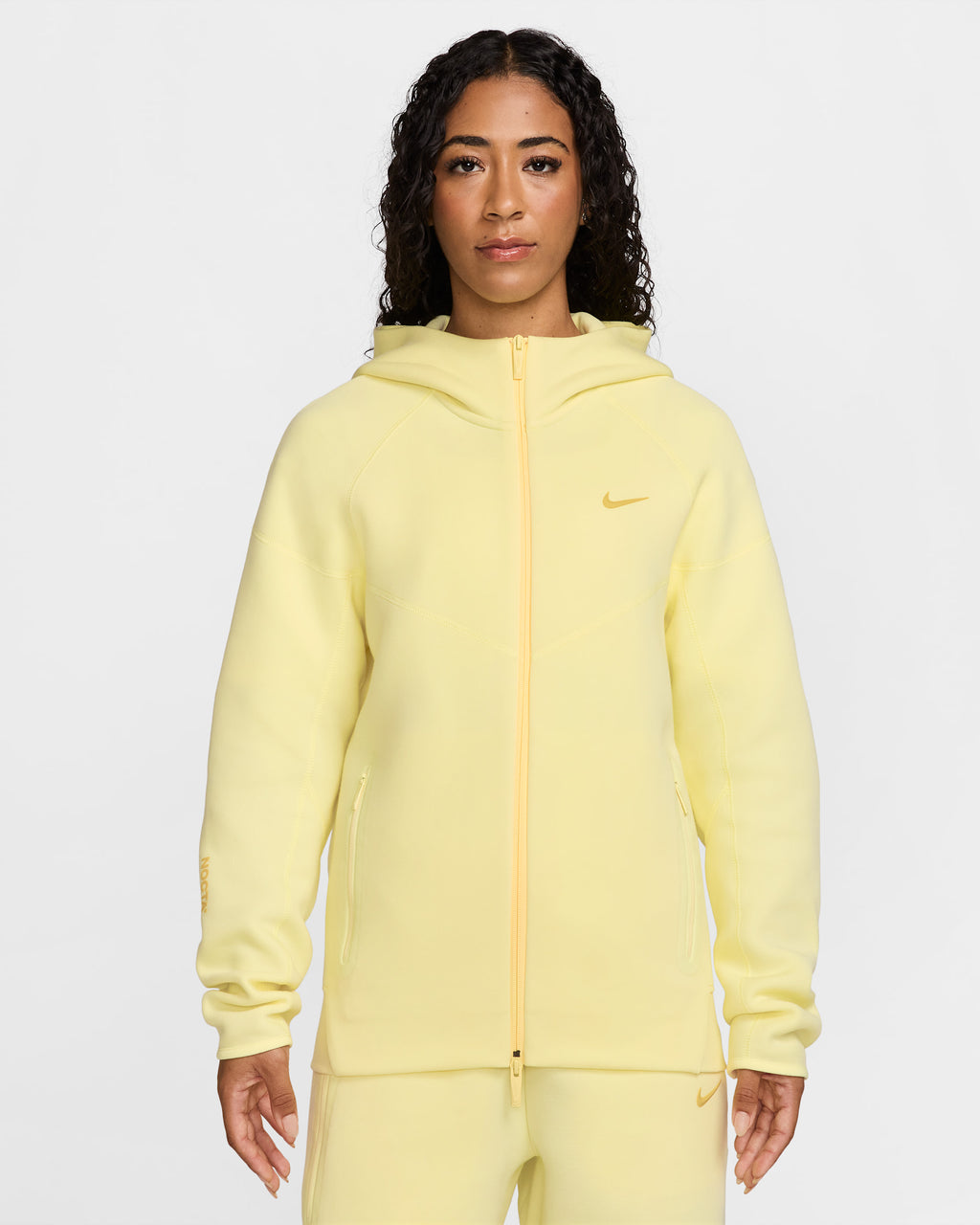 Nik x NOCTV Tech Fleece - Ensemble sweat à capuche et pantalon de jogging Jaune S