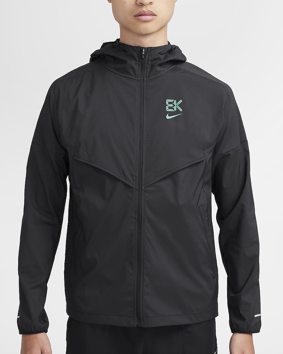 Veste de course Nik Repel Windrunner Noir