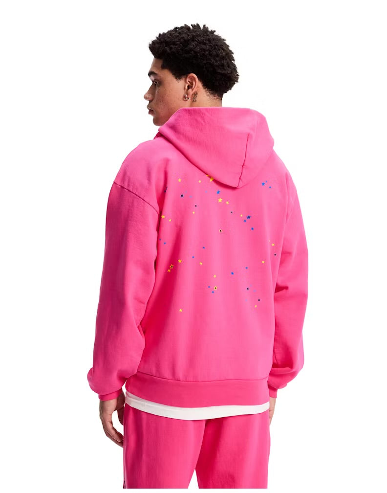 Sweat à capuche Sp5der P*NK Rose S
