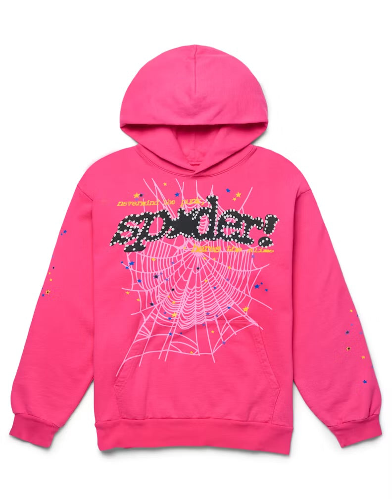 Sweat à capuche Sp5der P*NK Rose S