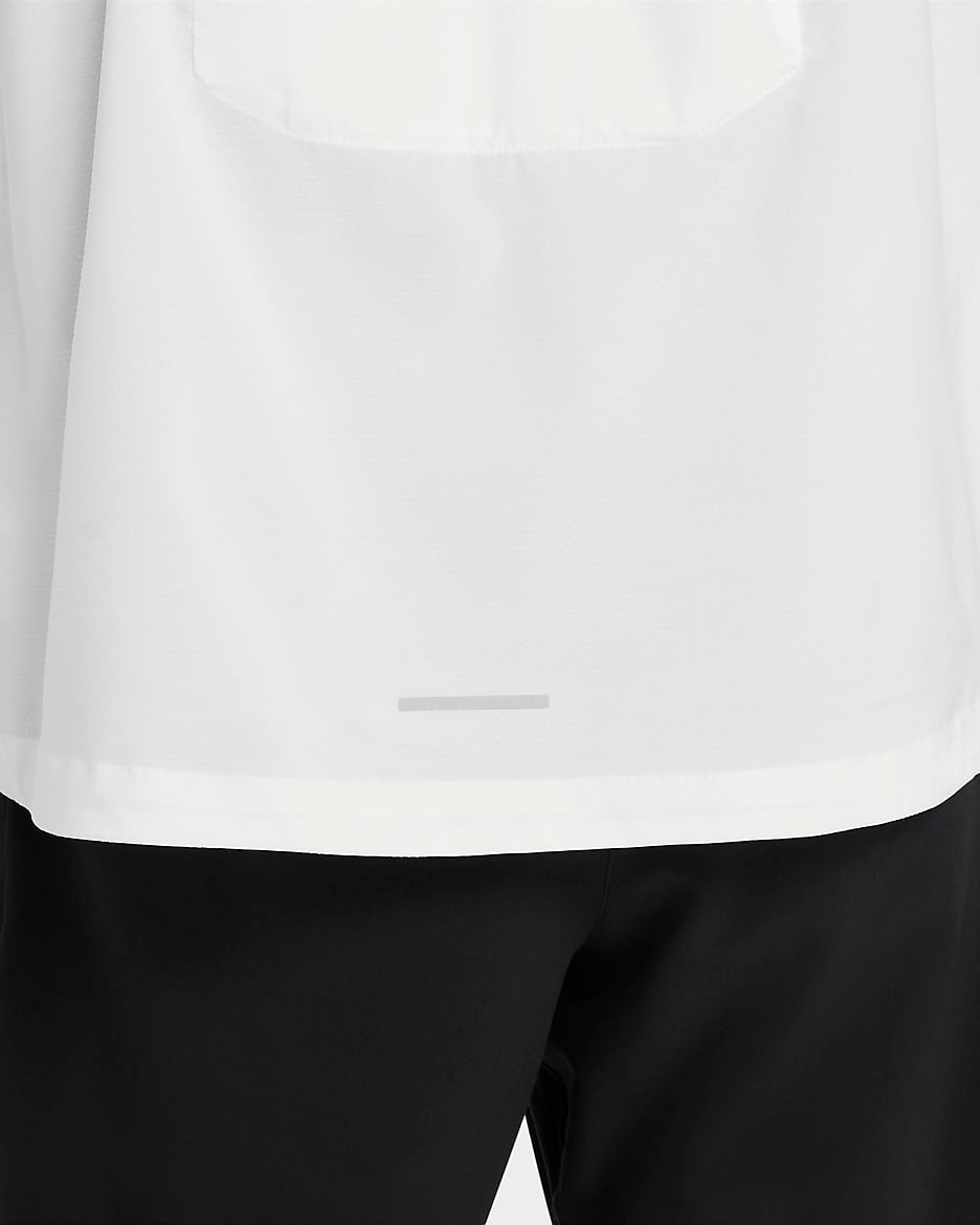 Veste de course Nik Repel Windrunner Blanc