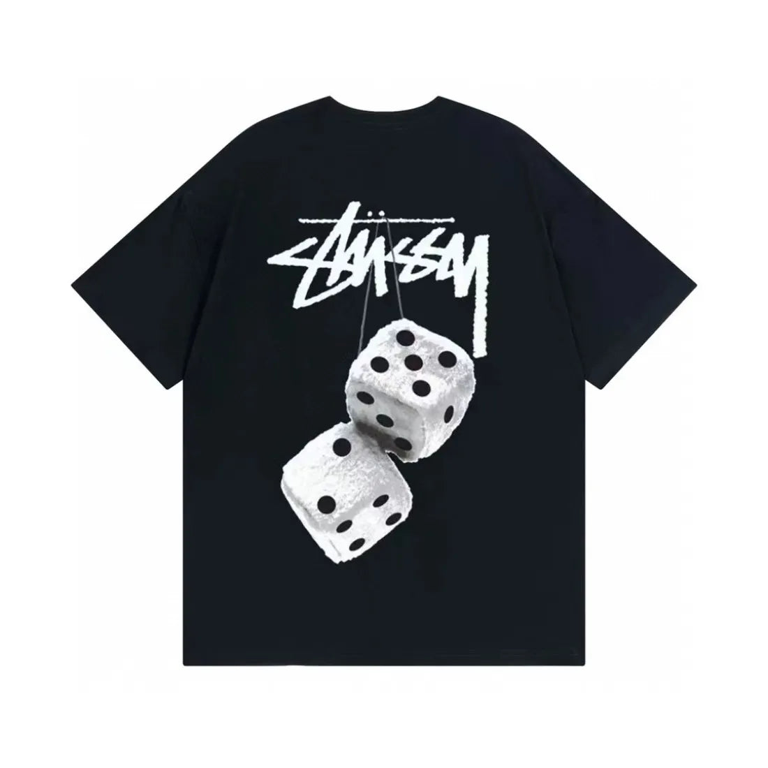 Stüssy Fuzzy Dice Tee. Black S