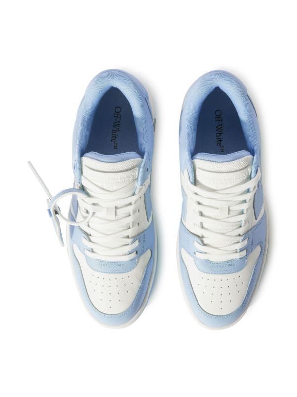 baskets Out-Off-Office en cuir blanc/bleu clair S