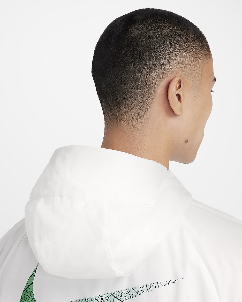 Veste de course Nik Repel Windrunner Blanc