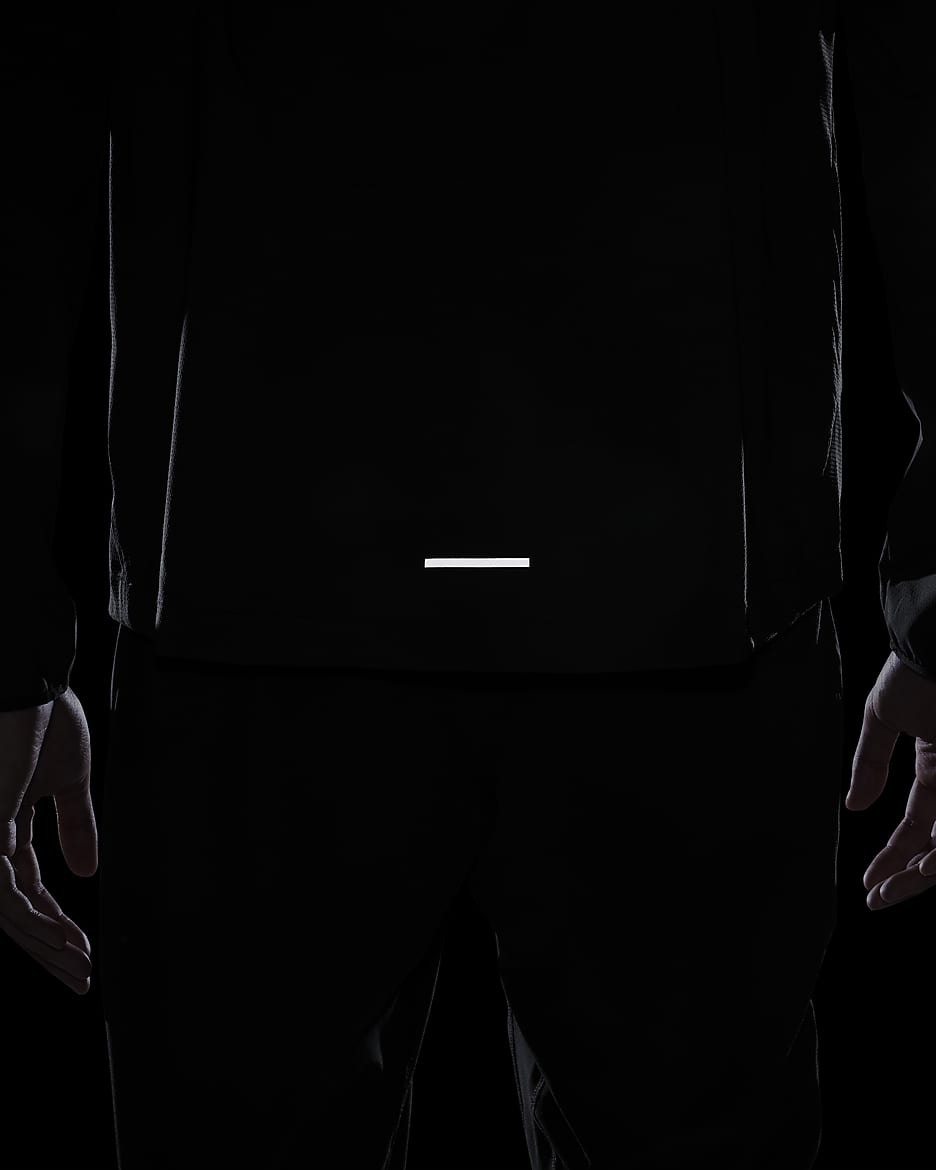 Veste de course Nik Repel Windrunner Noir