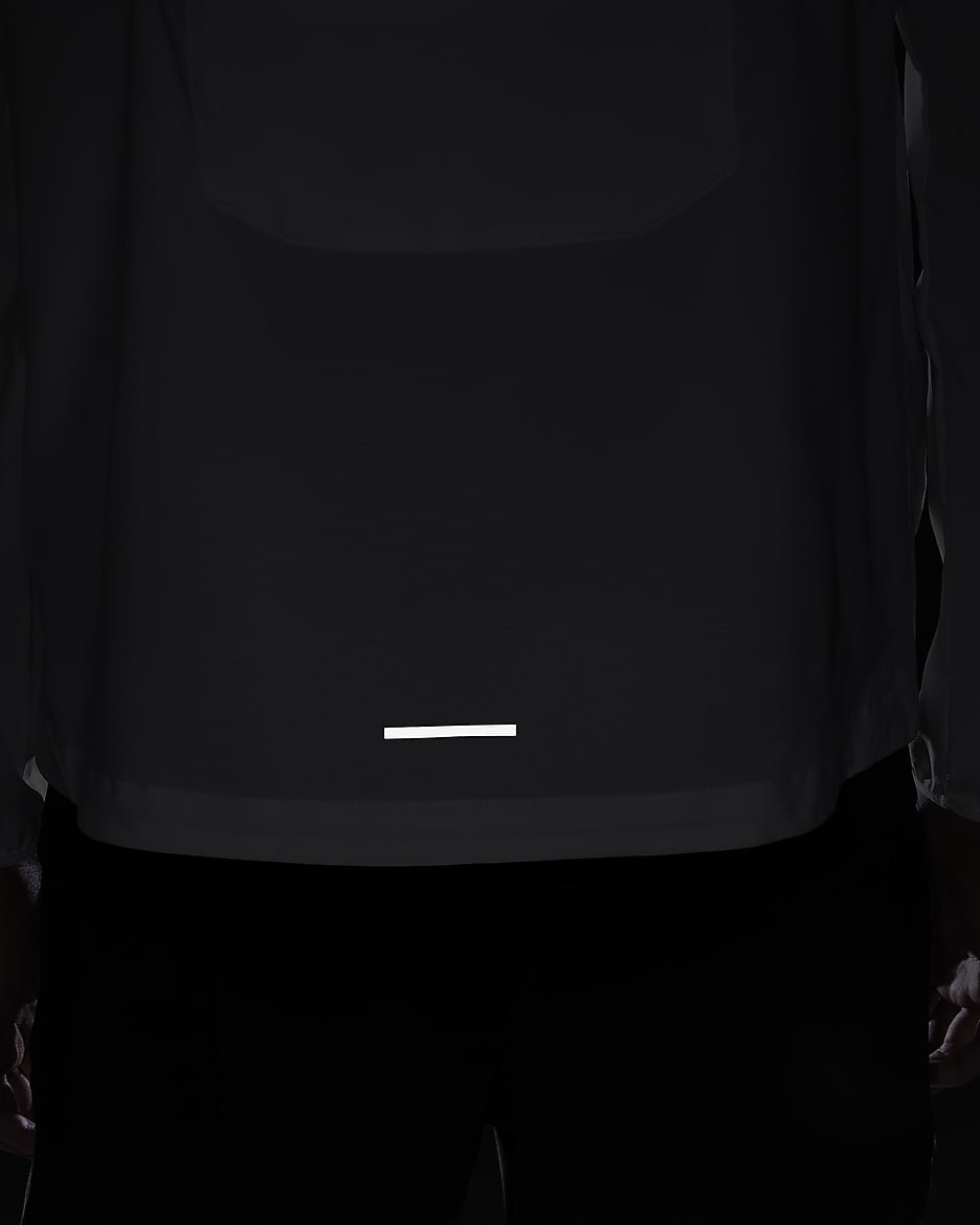 Veste de course Nik Repel Windrunner Blanc