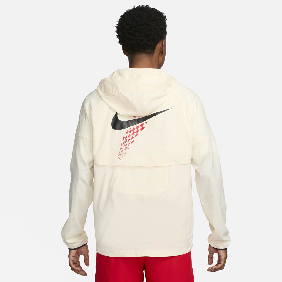 Veste de course Nik Repel Windrunner Crème