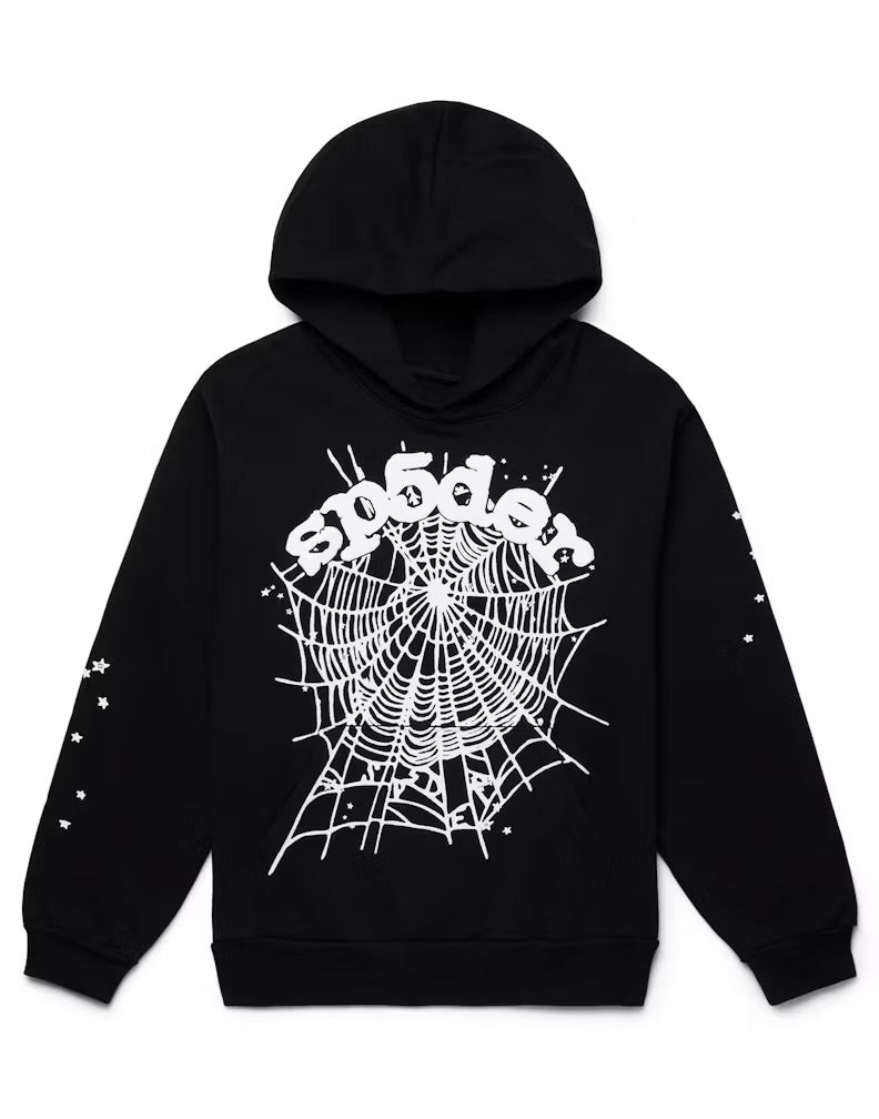 Sweat à capuche Web OG Sp5der
Noir S