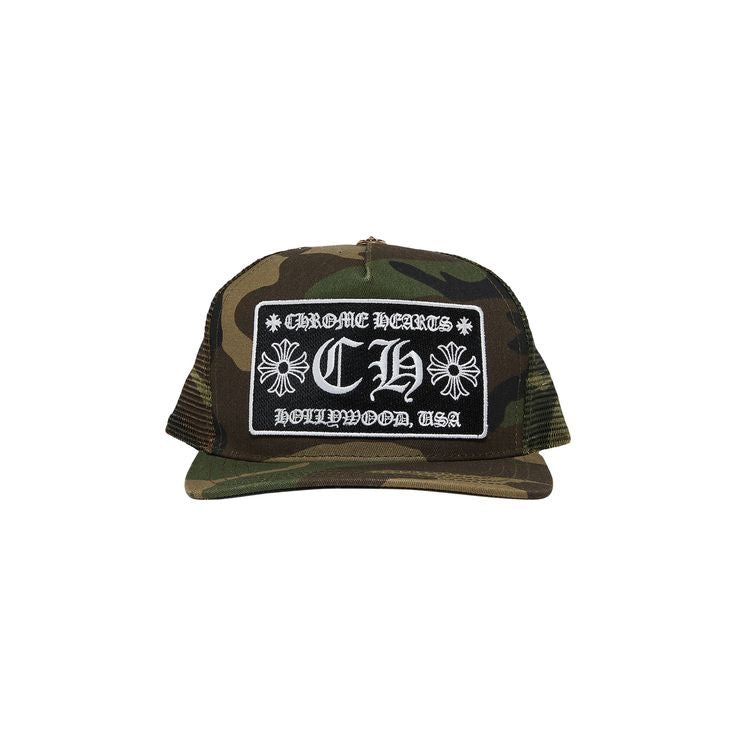 Casquette à broderies Chrome Hearts camouflage S
