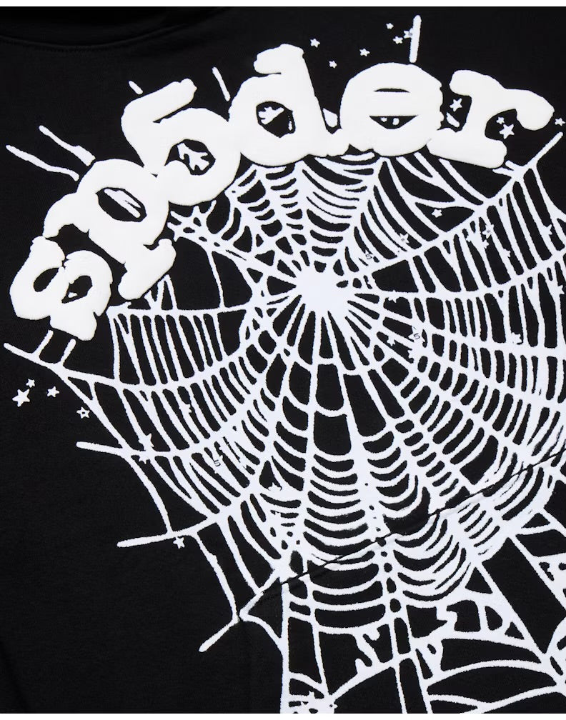 Sweat à capuche Web OG Sp5der
Noir S