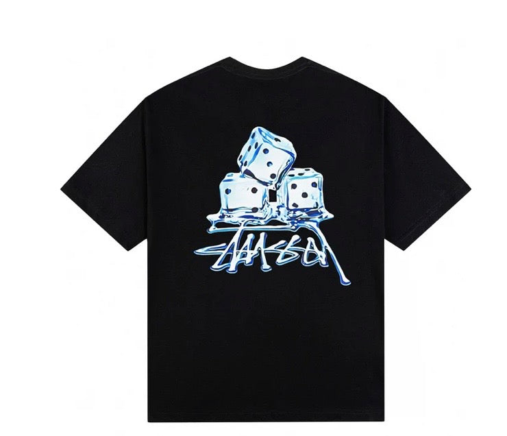 T-shirt stussy melted noir S