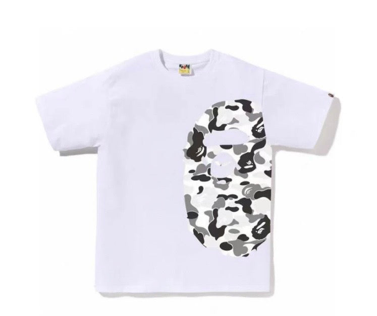 T-shirt Bvpe blanc, gris camo S