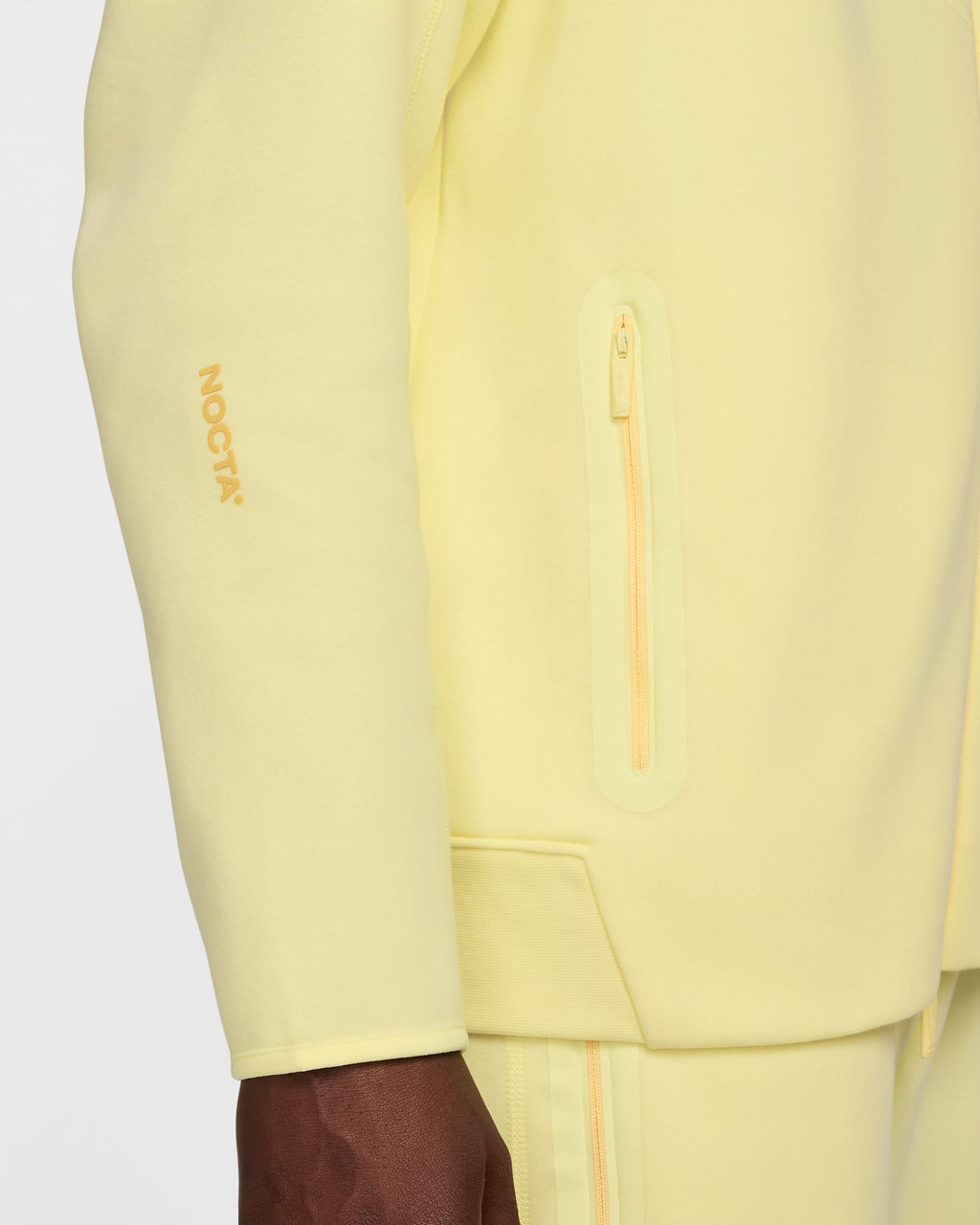 Nik x NOCTV Tech Fleece - Ensemble sweat à capuche et pantalon de jogging Jaune S