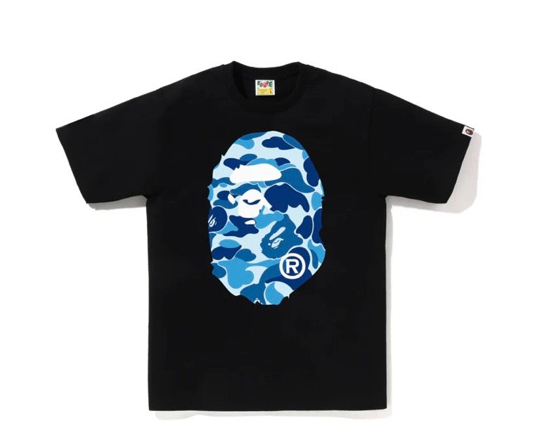 T-shirt Bvpe noir, bleu ciel camo S