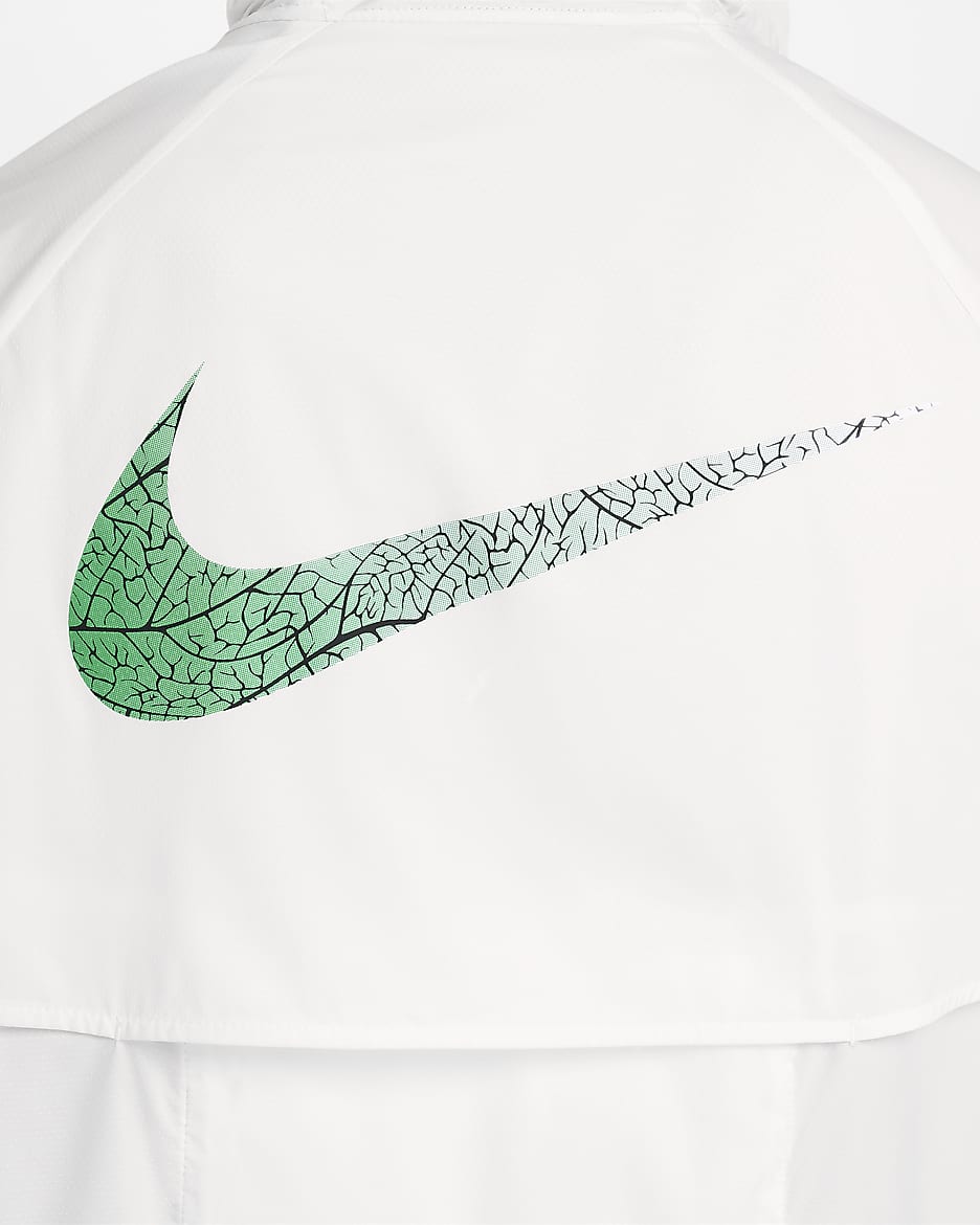 Veste de course Nik Repel Windrunner Blanc
