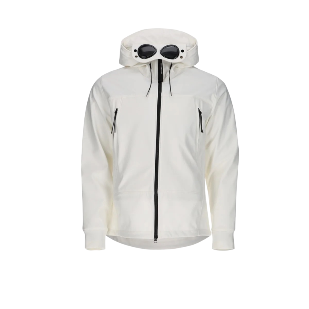 C.P. Company Veste Outerwear Short Jacket White zippé