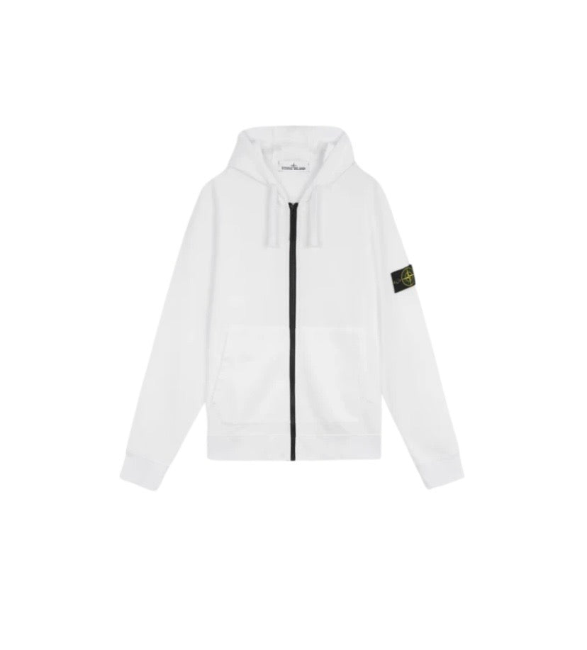 Sweat-shirt zippé à capuche STONE ISLANDE Color Blanc S