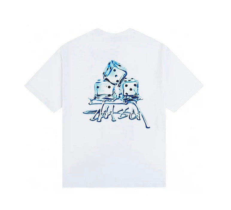 T-shirt stussy melteld blanc S