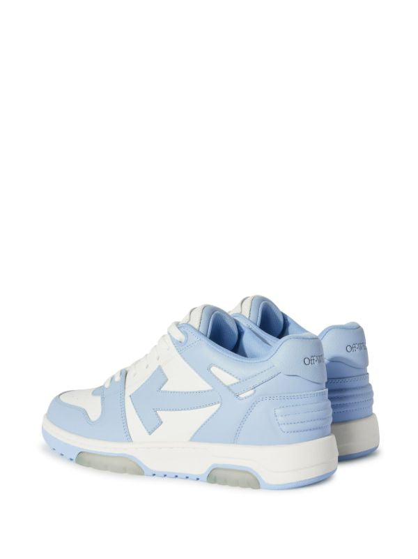 baskets Out-Off-Office en cuir blanc/bleu clair S